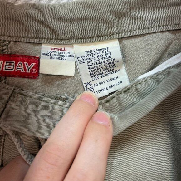 Unionbay Mens Cargo Shorts Small Tan Khaki Outdoors Casual Classic Drawstring - Picture 3 of 11